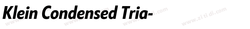Klein Condensed Tria字体转换